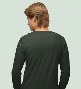 Curious Santa: Cute DesignerFull Sleeve T-shirt Green Best Gift For Kids Boys Girls
