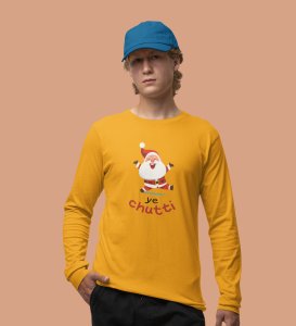 Christmas Vacation: Best DesignedFull Sleeve T-shirt For School Kids Yellow Best Gift For Boys Girls