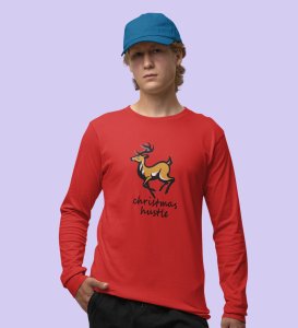 Postive Vibes: Good Vibes DesignedFull Sleeve T-shirt Red Unique Gift For New Year Boys Girls