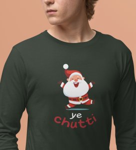 Christmas Vacation: Best DesignedFull Sleeve T-shirt For School Kids Green Best Gift For Boys Girls