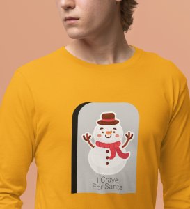 Santa's Bestfriend: Cute DesignerFull Sleeve T-shirt YellowBest Gift For Boys Girls