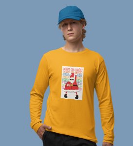 Santa's Party: Best Santaclaus DesignedFull Sleeve T-shirt Yellow Best Gift For Secret Santa