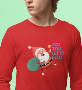 Everyone Take Gifts : Best DesignedFull Sleeve T-shirt Red Most Liked Gift For Boys Girls