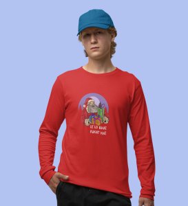 Santa's Bestfriend: Cute DesignerFull Sleeve T-shirt RedBest Gift For Boys Girls