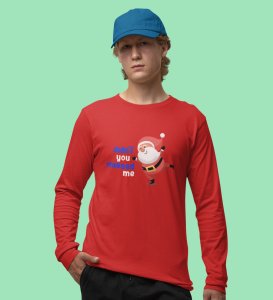 Santa's Sledge: Most Liked DesignedFull Sleeve T-shirt Red Best Gift For Boys Girls