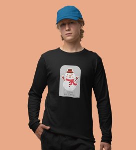 Santa's Bestfriend: Cute DesignerFull Sleeve T-shirt BlackBest Gift For Boys Girls