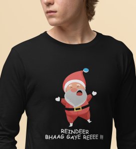 Santa got Us Gift: Best DesignedFull Sleeve T-shirt Black Most Liked Gift For Boys Girls