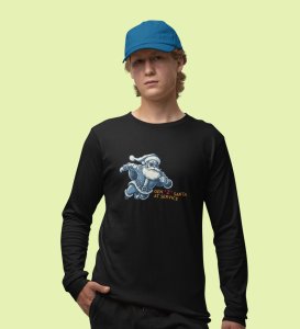 Gen-Z Santa At Service: Best DesignedFull Sleeve T-shirt Black Most Liked Gift For Boys Girls