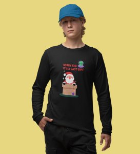 Santa's Last Gift: Best DesignerFull Sleeve T-shirt Botttle Black Christmas's Best Gift For Boys Girls