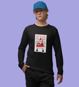 Santa's Party: Best Santaclaus DesignedFull Sleeve T-shirt Black Best Gift For Secret Santa