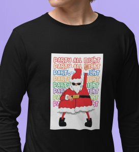Santa's Party: Best Santaclaus DesignedFull Sleeve T-shirt Black Best Gift For Secret Santa