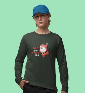 Santa Misses Me: Best DesignedFull Sleeve T-shirt: great Gift For Secret Santa
