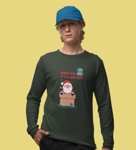 Santa's Last Gift: Best DesignerFull Sleeve T-shirt Botttle Green Christmas's Best Gift For Boys Girls