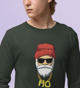Sigma SantaFull Sleeve T-shirt: Best printed Gift For Secret SantaGreen Best Gift For Boys Girls