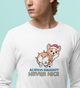 Notorious Corgi: Funny Doggie DesignedFull Sleeve T-shirts White Best Gift For Boys Girls