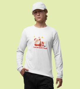 Vacational Santa: Humorously DesignedFull Sleeve T-shirt White Best Gift For Secret Santa