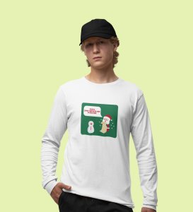 Prankster Santa: Funny DesignerFull Sleeve T-shirt White Perfect Gift For Secret Santa