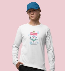 Christmas Bells: Best DesignerFull Sleeve T-shirt White Perfect Gift For Christmas Eve