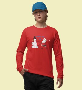 Don't You Run : Tranform Your Fashion RedFull Sleeve T-shirt Marathi Theme - BPA-Free, Perfect for Holiday Workout