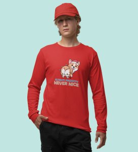 Notorious Corgi: Funny Doggie DesignedFull Sleeve T-shirts Red Best Gift For Boys Girls