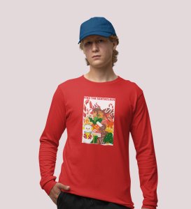 Missing Santa: Mysterious DesignedFull Sleeve T-shirt Red Unique Gifts For Secret Santa