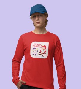 No Purple Only Red: Funniest DesignerFull Sleeve T-shirt Red Best Gift For Boys Girls