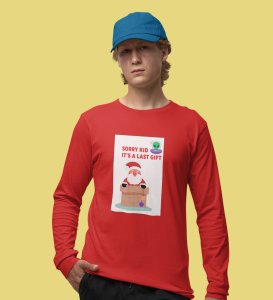 Santa's Last Gift: Best DesignerFull Sleeve T-shirt Botttle Red Christmas's Best Gift For Boys Girls