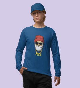 Sigma SantaFull Sleeve T-shirt: Best printed Gift For Secret SantaBlue Best Gift For Boys Girls