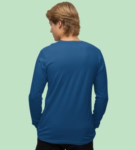 Drunkard Santa : Amazingly DesignedFull Sleeve T-shirt Blue Best Gift For Christmas Celebration