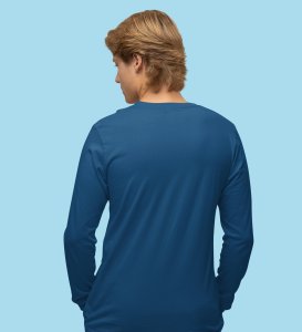 Snowman Talks: Cute DesignerFull Sleeve T-shirt Blue Best Gift For Boys Girls