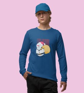 Summer Lover Snowman: Most Unique DesignerFull Sleeve T-shirt Blue Best Gift For Boys Girls