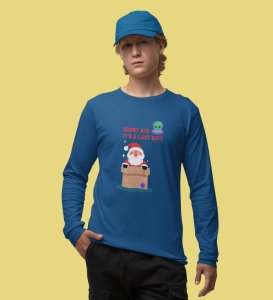Santa's Last Gift: Best DesignerFull Sleeve T-shirt Botttle Blue Christmas's Best Gift For Boys Girls