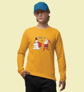 Don't You Run : Tranform Your Fashion withYellowFull Sleeve T-shirt Marathi Theme - BPA-Free, Perfect for Holiday Workout