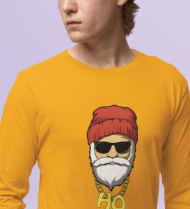 Sigma SantaFull Sleeve T-shirt: Best printed Gift For Secret Santa Yellow Best Gift For Boys Girls