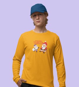 No Purple Only Red: Funniest DesignerFull Sleeve T-shirt Yellow Best Gift For Boys Girls