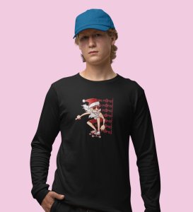 Savage Santa: Cool DesignerFull Sleeve T-shirt Black Perfect Gift For Secret Santa