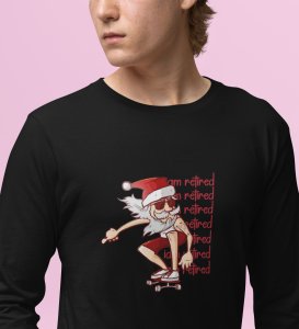 Savage Santa: Cool DesignerFull Sleeve T-shirt Black Perfect Gift For Secret Santa