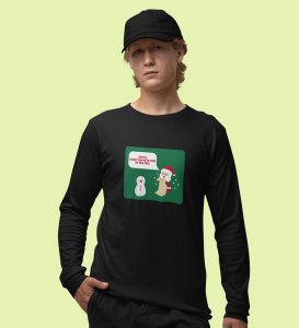 Prankster Santa: Funny DesignerFull Sleeve T-shirt Black Perfect Gift For Secret Santa