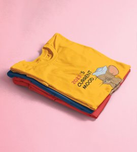 Bad Year Ending Yellow New Year Printed T-shirt For Mens