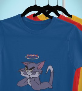 What To Say? Blue Men Printed T-shirt For Mens Boys