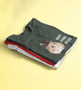 New Year More Food Green Printed T-shirt For Mens On New Year Theme Best Gift For New Year