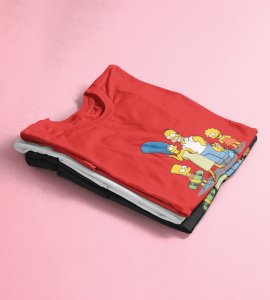 Go Enjoy Your Party RedPrinted T-shirt For Mens On New Year Theme