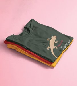 What's The Menu? Green Men Printed T-shirt For Mens Boys