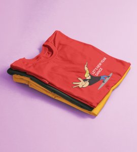 New Year New Villans Red Men Printed T-shirt For Mens Boys