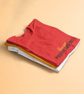 New Year Resolution Red Men Printed T-shirt For Mens Boys