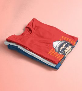 New Year New Resolution Red Men Printed T-shirt For Mens Boys