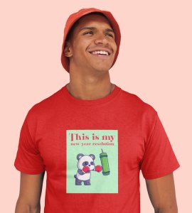 No More 2023 Only 2024 Red New Year Printed T-shirt For Mens