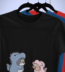 Let's Party Black Graphic Printed T-shirt For Mens Boys