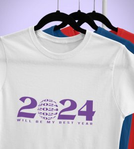 2024 The Best Year  New Year Printed T-shirt For Mens