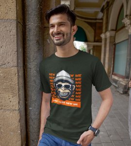 Monkey's New Year Green New Year Printed T-shirt For Mens